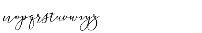 Kamelia Script Bold Font LOWERCASE