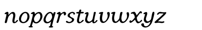 Kamp Ingriana Medium Italic Font LOWERCASE