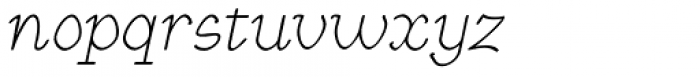 KampFriendship Thin Italic Font LOWERCASE