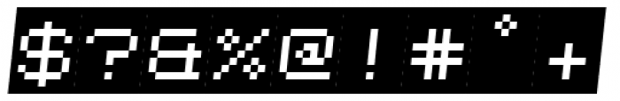 Kampen Pixel Box Oblique Font OTHER CHARS