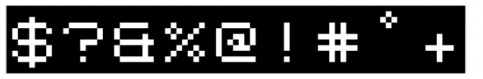 Kampen Pixel Box Font OTHER CHARS