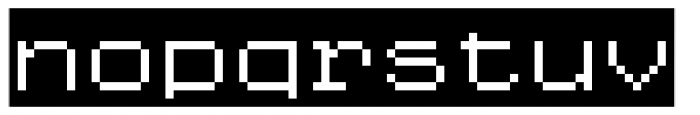 Kampen Pixel Box Font LOWERCASE