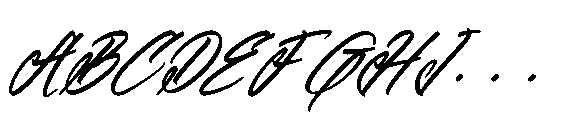 Kamperly Vacation Italic Italic Font UPPERCASE
