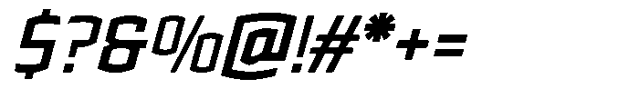 Kamujaya Italic Font OTHER CHARS