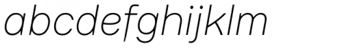 Kana Sans Light Italic Font LOWERCASE