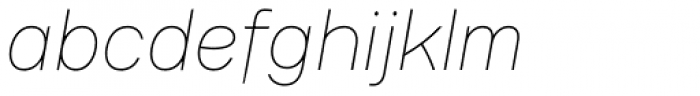 Kana Sans Thin Italic Font LOWERCASE