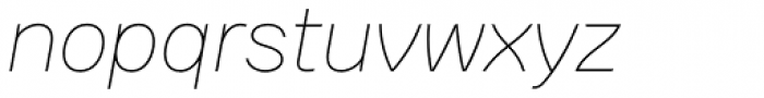 Kana Sans Thin Italic Font LOWERCASE