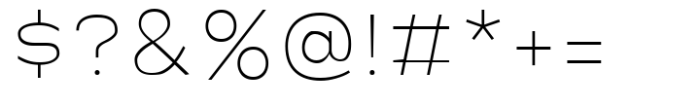 Kanakira Thin Font OTHER CHARS