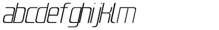 Kanal UltraLight Italic Font LOWERCASE