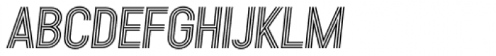 Kandel 105 Medium Oblique Font UPPERCASE