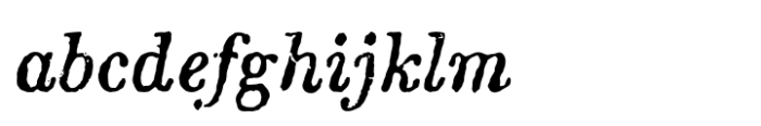 Kandidat Italic Rough Font LOWERCASE