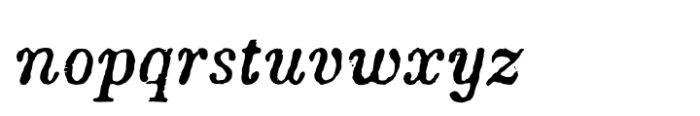 Kandidat Italic Rough Font LOWERCASE