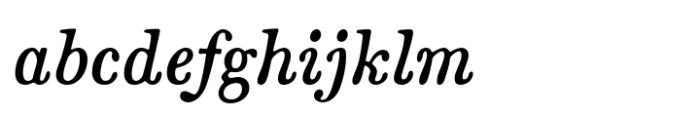 Kandidat Italic Font LOWERCASE