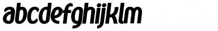 Kandira Alt Black Italic Font LOWERCASE