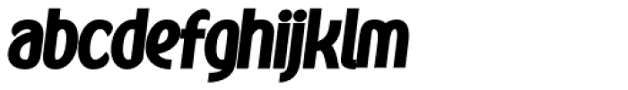 Kandira Alt Extra Black Italic Font LOWERCASE