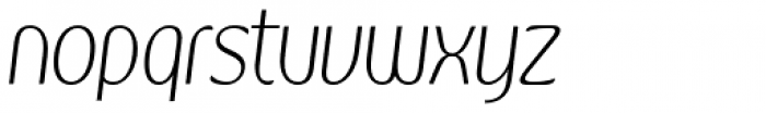 Kandira Alt Extra Light Italic Font LOWERCASE