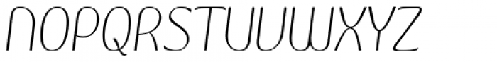 Kandira Alt Thin Italic Font UPPERCASE