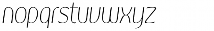 Kandira Alt Thin Italic Font LOWERCASE