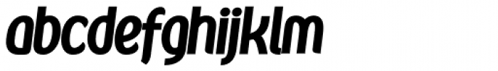 Kandira Black Italic Font LOWERCASE