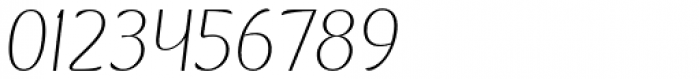 Kandira Thin Italic Font OTHER CHARS