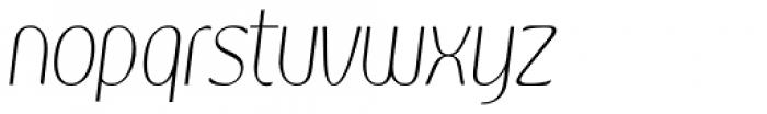 Kandira Thin Italic Font LOWERCASE