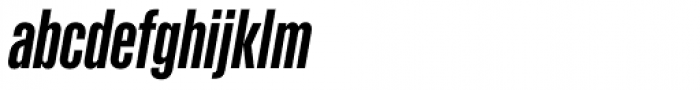 Kaneda Gothic Bold Italic Font LOWERCASE
