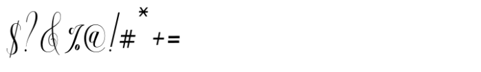 Kaneishia Script Font OTHER CHARS