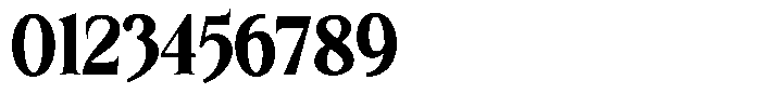 Kanellis Black Condensed Font OTHER CHARS