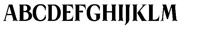 Kanellis Black Condensed Font UPPERCASE
