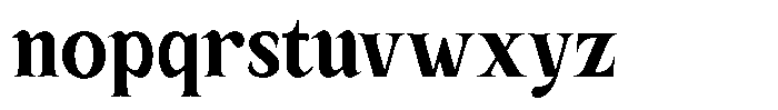 Kanellis Black Condensed Font LOWERCASE