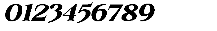 Kanellis Black Expanded Italic Font OTHER CHARS