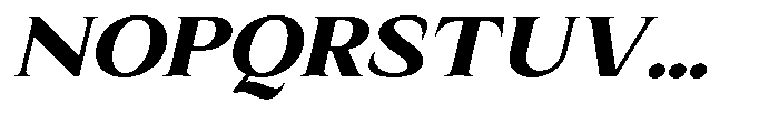 Kanellis Black Expanded Italic Font UPPERCASE