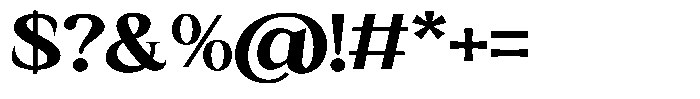 Kanellis Black Expanded Font OTHER CHARS