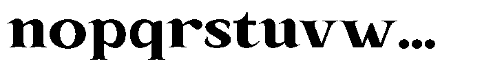 Kanellis Black Expanded Font LOWERCASE
