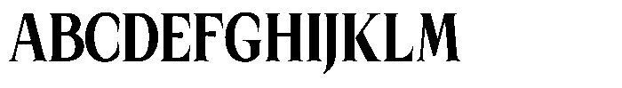 Kanellis Black Extra Condensed Font UPPERCASE