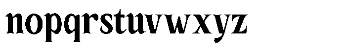 Kanellis Black Extra Condensed Font LOWERCASE