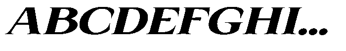 Kanellis Black Extra Exp Italic Font UPPERCASE