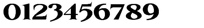Kanellis Black Extra Expanded Font OTHER CHARS