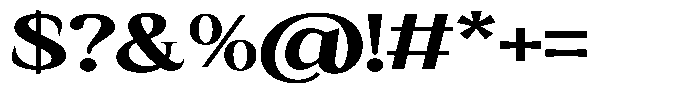 Kanellis Black Extra Expanded Font OTHER CHARS