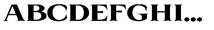 Kanellis Black Extra Expanded Font UPPERCASE