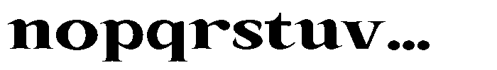 Kanellis Black Extra Expanded Font LOWERCASE