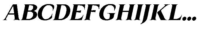 Kanellis Black Italic Font UPPERCASE