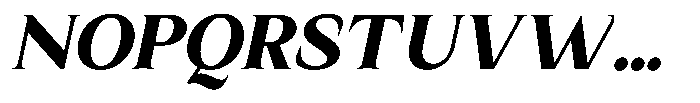 Kanellis Black Italic Font UPPERCASE