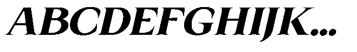 Kanellis Black Sem Exp Italic Font UPPERCASE