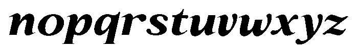 Kanellis Black Sem Exp Italic Font LOWERCASE