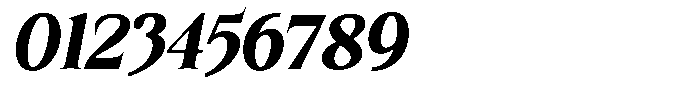 Kanellis Black Semi Condensed Italic Font OTHER CHARS