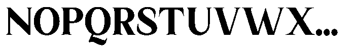 Kanellis Black Semi Condensed Font UPPERCASE