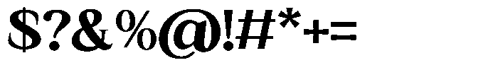 Kanellis Black Semi Expanded Font OTHER CHARS