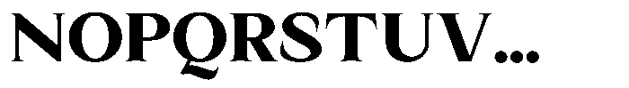 Kanellis Black Semi Expanded Font UPPERCASE
