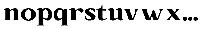 Kanellis Black Semi Expanded Font LOWERCASE